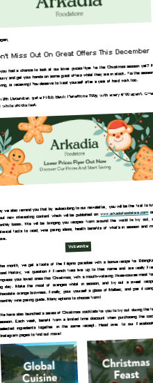 December Email Snapshot